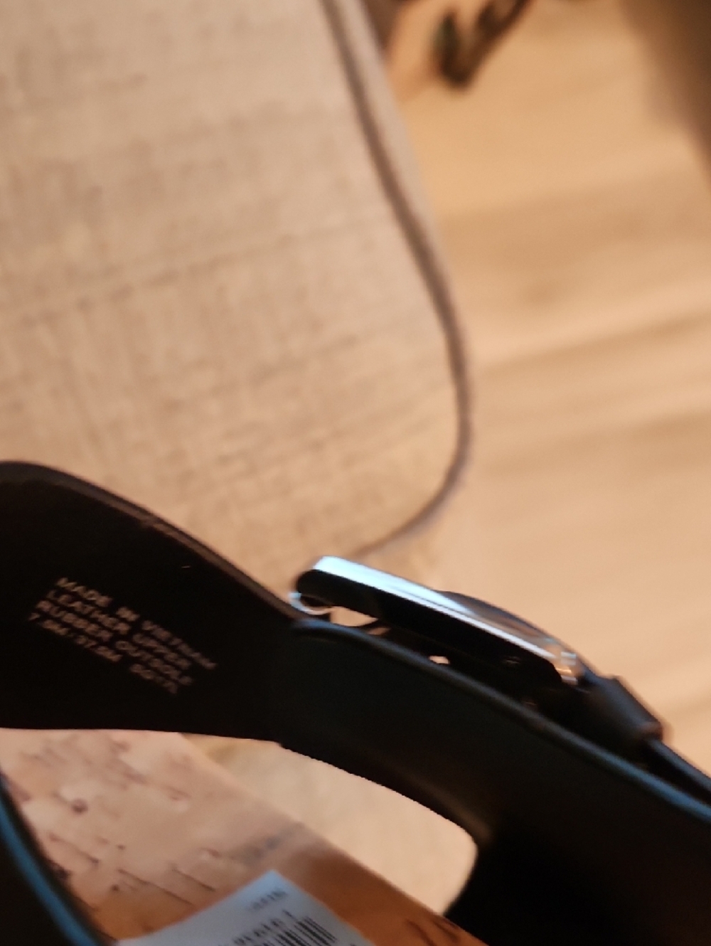 Michael Kors Black Cork Thong Sandals with Buckle - Picture 8 of 8